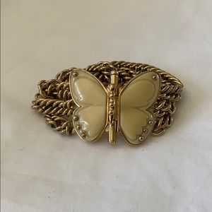 Juicy Couture chain link butterfly bracelet